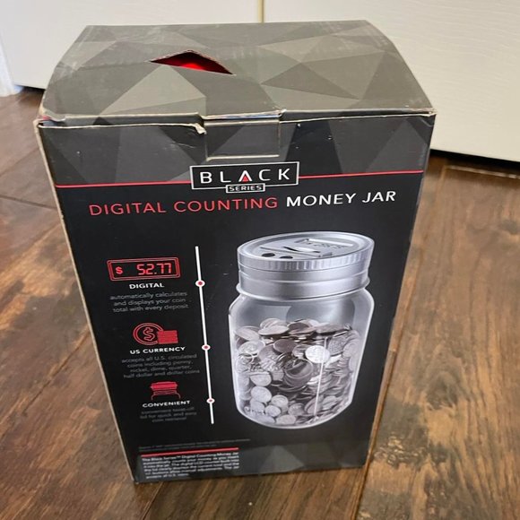 NIB - BLACK SERIES Digital Counting Money Jar - Picture 3 of 10